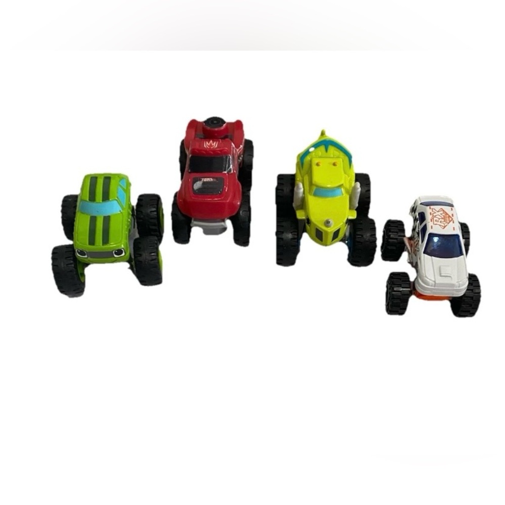 Viacom Blaze Greenbrier Colorful Mattel Vintage Monster Truck Toy Set